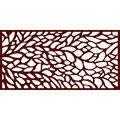 Highlanderhome LaserCut Metal Privacy Fence, Scatter, Rust, 24" x 48"/pc Scatter_Rust_1pc